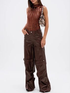 ‘Not my fault’ mesh sleeveless bodysuit